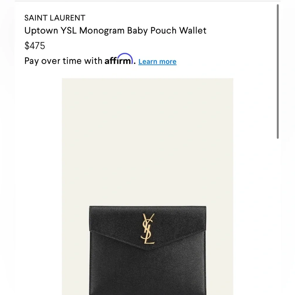 Authentic YSL pouch - Picture 3 of 4